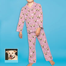 Load image into Gallery viewer, Kids Custom Pajamas Kids Personalized Dog Photo Pajamas Kids Dog Face Pajamas Christmas Gift