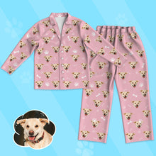 Load image into Gallery viewer, Kids Custom Pajamas Kids Personalized Dog Photo Pajamas Kids Dog Face Pajamas Christmas Gift