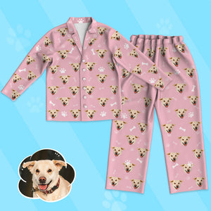 Kids Custom Pajamas Kids Personalized Dog Photo Pajamas Kids Dog Face Pajamas Christmas Gift