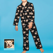Load image into Gallery viewer, Kids Custom Pajamas Kids Personalized Dog Photo Pajamas Kids Dog Face Pajamas Christmas Gift