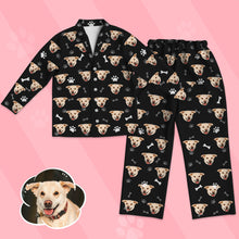 Load image into Gallery viewer, Kids Custom Pajamas Kids Personalized Dog Photo Pajamas Kids Dog Face Pajamas Christmas Gift