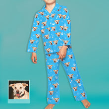 Load image into Gallery viewer, Kids Custom Pajamas Kids Personalized Dog Photo Pajamas Kids Dog Face Pajamas Christmas Gift