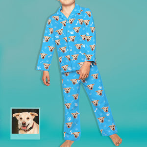 Kids Custom Pajamas Kids Personalized Dog Photo Pajamas Kids Dog Face Pajamas Christmas Gift