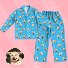 Load image into Gallery viewer, Kids Custom Pajamas Kids Personalized Dog Photo Pajamas Kids Dog Face Pajamas Christmas Gift