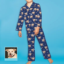 Load image into Gallery viewer, Kids Custom Pajamas Kids Personalized Dog Photo Pajamas Kids Dog Face Pajamas Christmas Gift