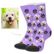 Load image into Gallery viewer, Personalized Dog Photo Socks Dog Face Socks Dog Photo on Socks