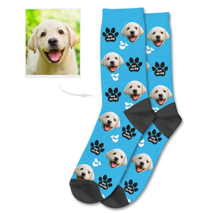 Personalized Dog Photo Socks Dog Face Socks Dog Photo on Socks