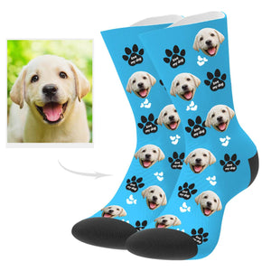 Personalized Dog Photo Socks Dog Face Socks Dog Photo on Socks