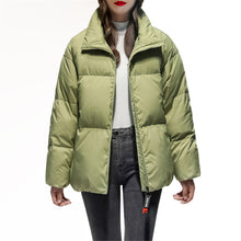 Load image into Gallery viewer, Women&#39;s Relaxed Puffer Jacket 90% White Goose Down Coat