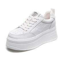 Load image into Gallery viewer, ACE SHOCK Women&#39;s Platform Sneakers with Hidden Heel Fashion Leather Wedge Walking Shoes