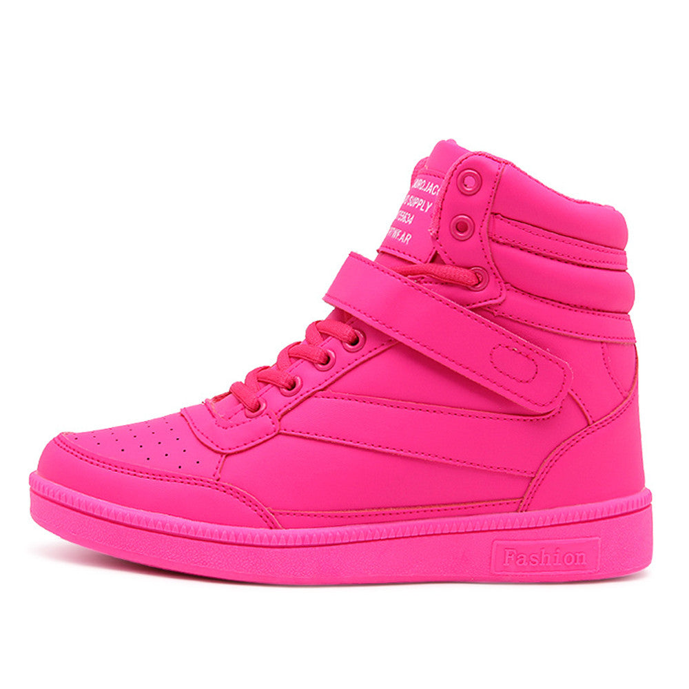 ACE SHOCK Hidden Heeled Sneakers for Women Fashion High Top Wedge Walking Shoes