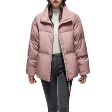 Load image into Gallery viewer, Women&#39;s Relaxed Puffer Jacket 90% White Goose Down Coat