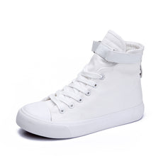 Load image into Gallery viewer, ACE SHOCK Fashion Sneakers for Women Flat Lace-up High Top Casual Walking Canvas Shoes