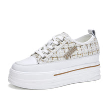 Load image into Gallery viewer, ACE SHOCK Women&#39;s Platform Sneakers with Hidden Heel Lace-up Fashion Walking Shoes