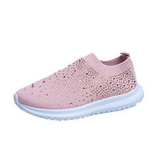 Load image into Gallery viewer, ACE SHOCK Women&#39;s Walking Tennis Shoes Slip on Easy Sneakers Fashion Rhinestone Athletic Shoes