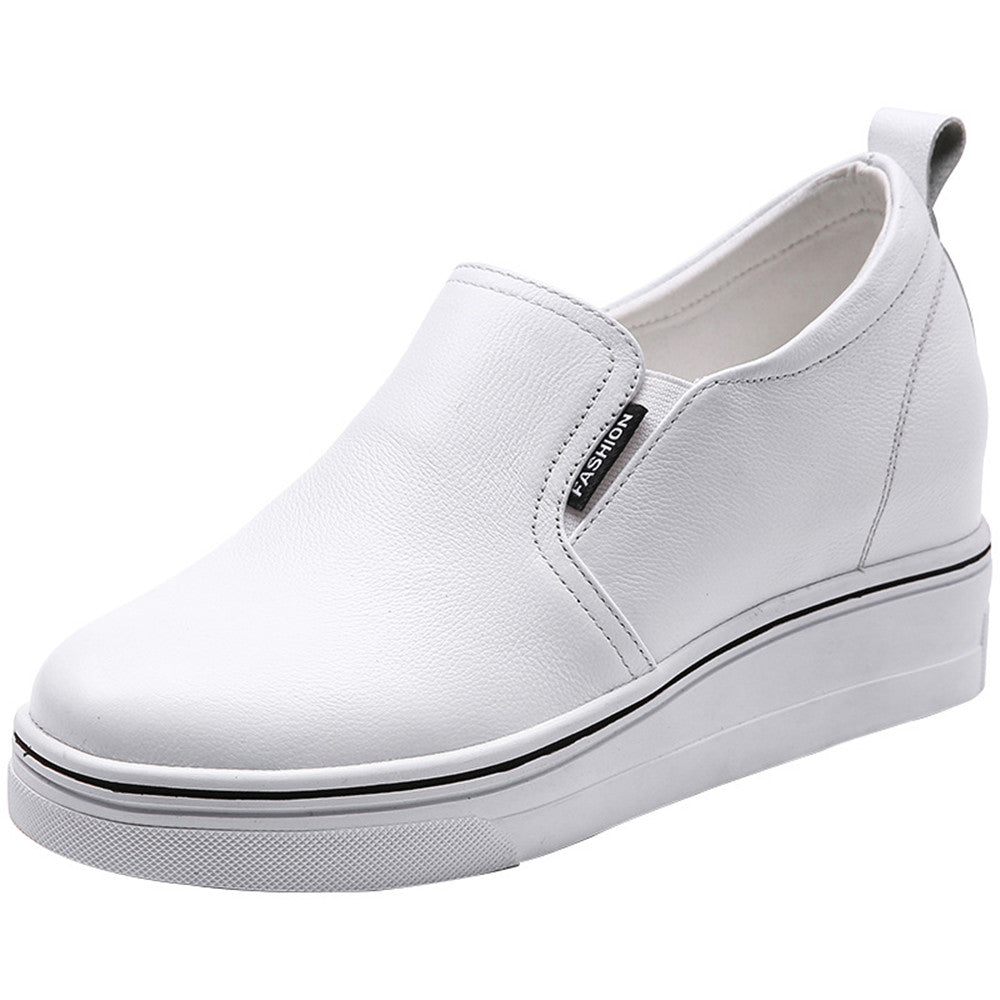ACE SHOCK Hidden Wedge Sneakers for Women Slip on Fashion High