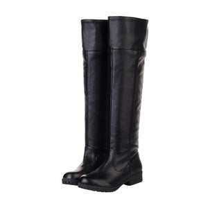 ACE SHOCK Men's Cosplay Boots Knee High Equestrian Riding Tall Boots Costume Shoes
