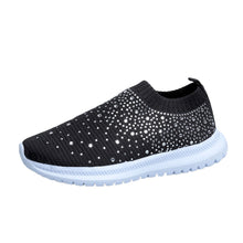 Load image into Gallery viewer, ACE SHOCK Women&#39;s Walking Tennis Shoes Slip on Easy Sneakers Fashion Rhinestone Athletic Shoes