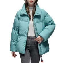 Load image into Gallery viewer, Women&#39;s Relaxed Puffer Jacket 90% White Goose Down Coat