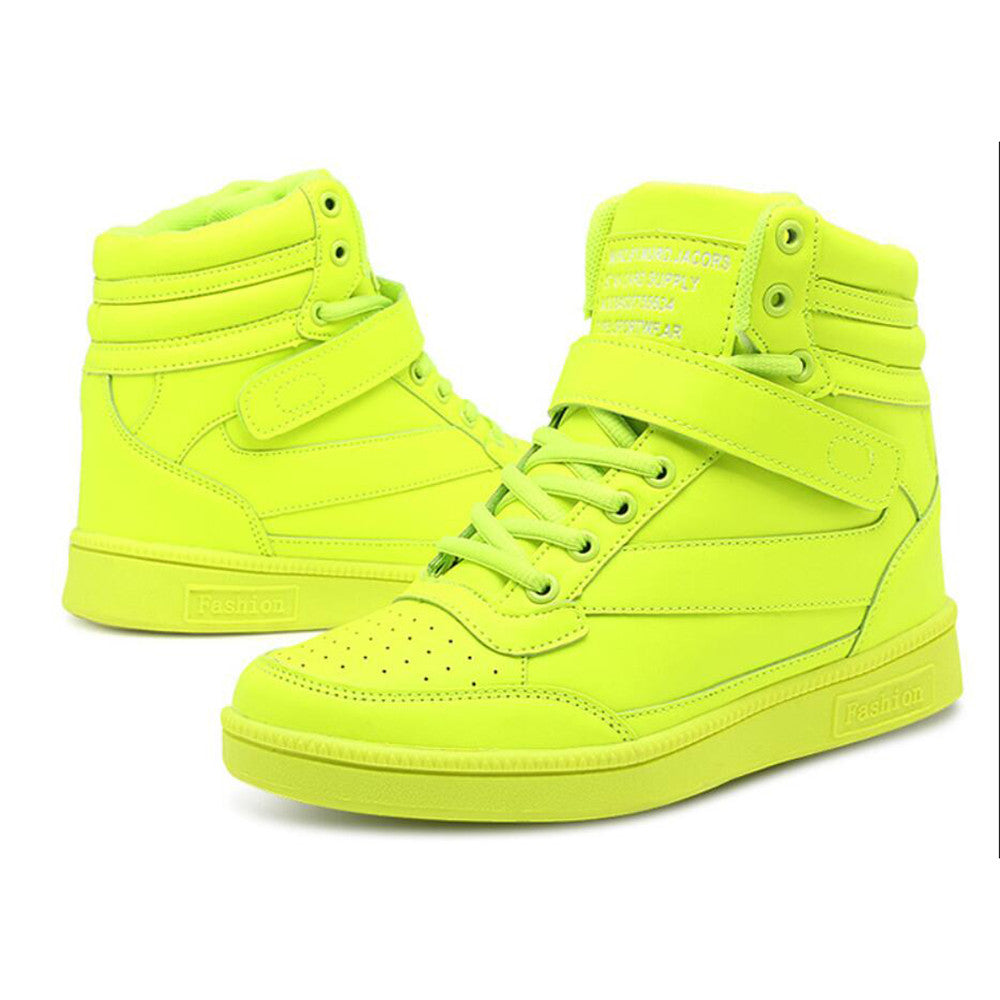 ACE SHOCK Hidden Heeled Sneakers for Women Fashion High Top Wedge Walking Shoes