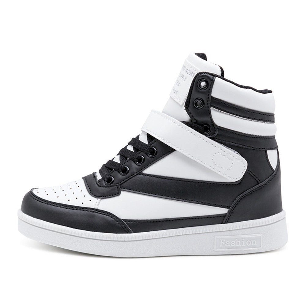 ACE SHOCK Hidden Heeled Sneakers for Women Fashion High Top Wedge Walking Shoes