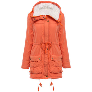 ACE SHOCK Women's Plus Size Winter Coats Faux Fur Lined Quilted Jackets Fashion Winter Parka