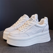 Load image into Gallery viewer, ACE SHOCK Women&#39;s Platform Sneakers with Hidden Heel Fashion Leather Wedge Walking Shoes