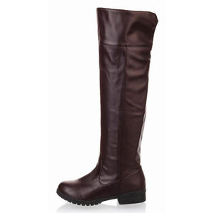 ACE SHOCK Men's Cosplay Boots Knee High Equestrian Riding Tall Boots Costume Shoes