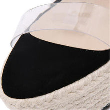 Load image into Gallery viewer, Women Espadrille Wedge Sandals 2021 Fashion Lace-up High Heeled Platform Dressy Shoes