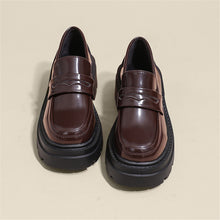 Load image into Gallery viewer, ACE SHOCK Women Platform Loafers Oxfords Wedge Uniform Dress Shoes Chunky Heel Mary Janes