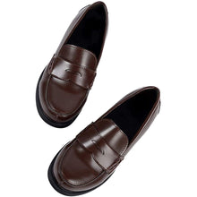 Load image into Gallery viewer, ACE SHOCK Women&#39;s Loafers Chunky Heel Mary Janes Slip on Uniform Dress Shoes JK Lolita Shoes