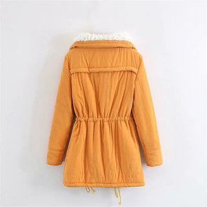 ACE SHOCK Women's Plus Size Winter Coats Faux Fur Lined Quilted Jackets Fashion Winter Parka