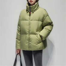 Load image into Gallery viewer, Women&#39;s Relaxed Puffer Jacket 90% White Goose Down Coat