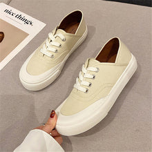 Load image into Gallery viewer, Ace Shock Women&#39;s Fashion Sneakers Lace -up Flat Canvas Walking Shoes