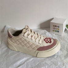 Load image into Gallery viewer, ACE SHOCK Women&#39;s Cute Sneakers with Flower Lace-up Flat Platform Walking Shoes