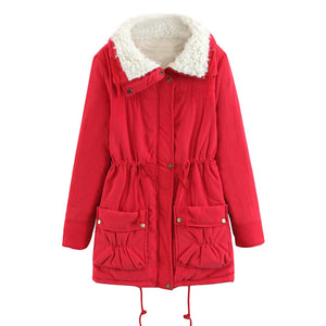 ACE SHOCK Women's Plus Size Winter Coats Faux Fur Lined Quilted Jackets Fashion Winter Parka