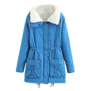 ACE SHOCK Women's Plus Size Winter Coats Faux Fur Lined Quilted Jackets Fashion Winter Parka