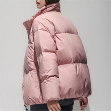 Load image into Gallery viewer, Women&#39;s Relaxed Puffer Jacket 90% White Goose Down Coat