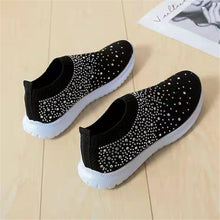 Load image into Gallery viewer, ACE SHOCK Women&#39;s Walking Tennis Shoes Slip on Easy Sneakers Fashion Rhinestone Athletic Shoes