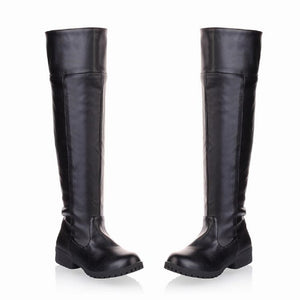 ACE SHOCK Men's Cosplay Boots Knee High Equestrian Riding Tall Boots Costume Shoes