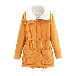 ACE SHOCK Women's Plus Size Winter Coats Faux Fur Lined Quilted Jackets Fashion Winter Parka