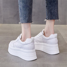 Load image into Gallery viewer, ACE SHOCK Women&#39;s Platform Sneakers with Hidden Heel Fashion Leather Wedge Walking Shoes
