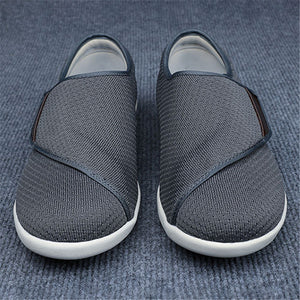ACE SHOCK Women's Loafer Shoes Wide Width Adjustable Strap Sneakers for Elderly Plantar Fasciitis Swollen Feet
