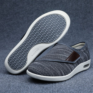 ACE SHOCK Women's Loafer Shoes Wide Width Adjustable Strap Sneakers for Elderly Plantar Fasciitis Swollen Feet
