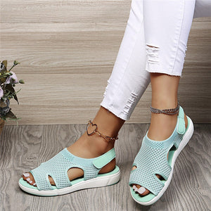 Athletic Sandals for Women Flat Casual Lightweight Open Toe Comfy Summer Sport Shoes Wide Width