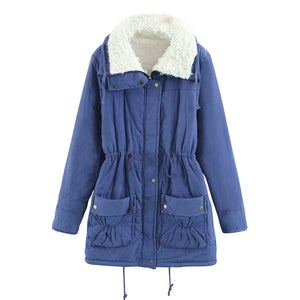 ACE SHOCK Women's Plus Size Winter Coats Faux Fur Lined Quilted Jackets Fashion Winter Parka