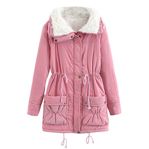 ACE SHOCK Women's Plus Size Winter Coats Faux Fur Lined Quilted Jackets Fashion Winter Parka