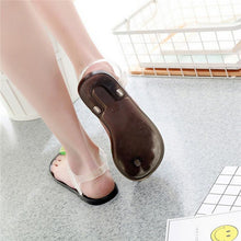 Load image into Gallery viewer, Flat Jelly Sandals for Women Casual Cute Summer Toe-strap Beach Shoes Lemon Design