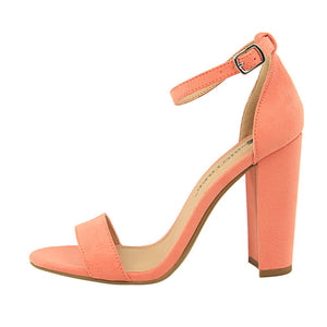 Sexy Heeled Sandals for Women 2021 High Heeled Dressy Gladiator Shoes with Rough Heel