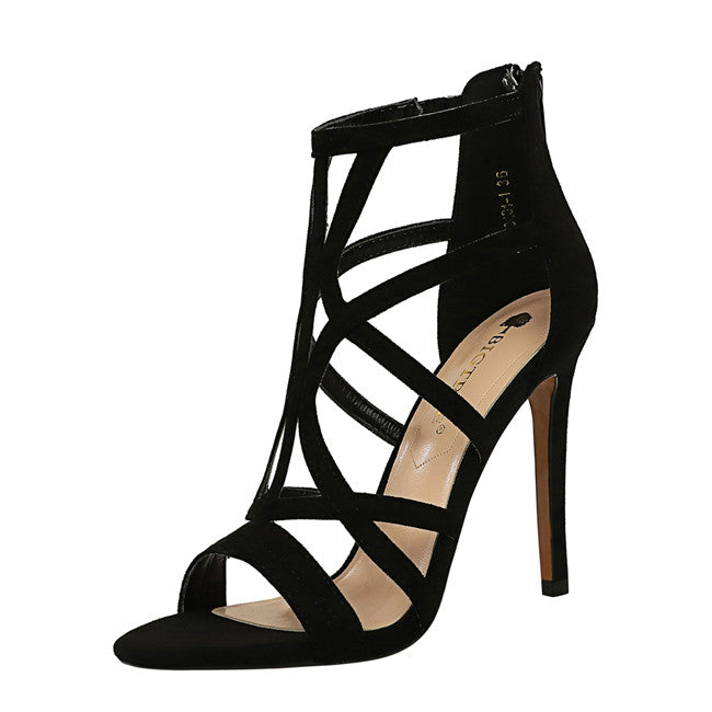 Sexy Heeled Sandals for Women 2021 Fashion Peep Toe Stiletto High Heels Wedge Gladiator Dressy Shoes